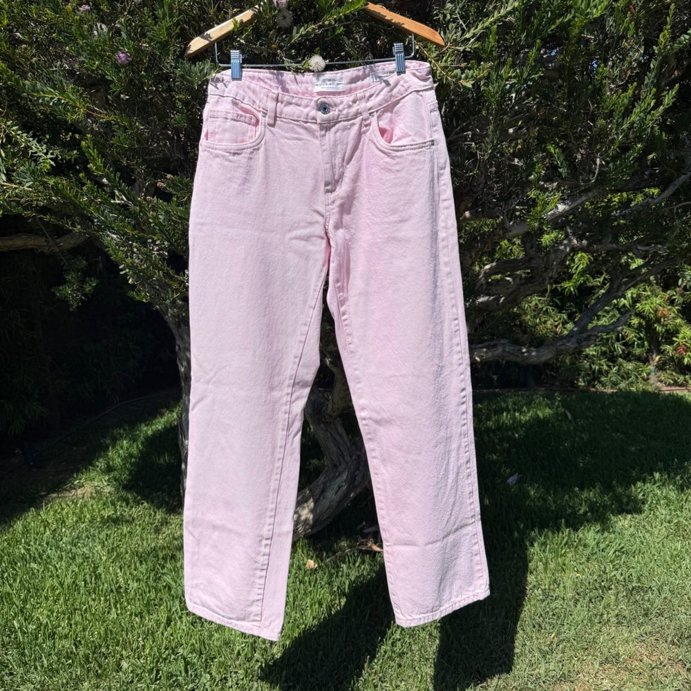 Cotton‎ On Low Rise Straight Jean Pink Denim Pants Womens Size 6 US 10 AU